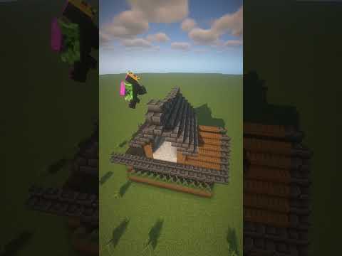 Medieval Minecraft Cabin 🏠 #shorts