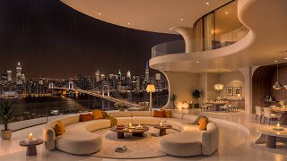City Night Jazz Vibes 🌃 | Smooth Jazz in a Warm, Elegant Living Room