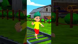Train se maa ko bacha liya pappu ne 🚊l Gulli Bulli l Cartoon l granny I tmkoc l shortscomedy