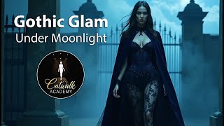 Gothic Glam Under Moonlight | Haunting Elegance in a Fog-Drenched Graveyard - #CatwalkAcademy