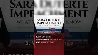 Sara Duterte impeachment: Key facts and implications #politics