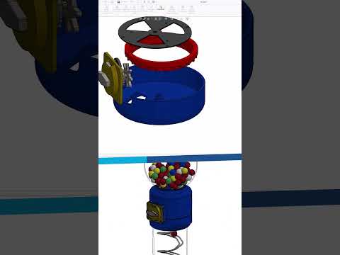 🍬 SolidWorks Gumball Machine – Modeling in Motion! (Part 7) 🖱️🎬 #SolidWorks #3DModeling #Gumball