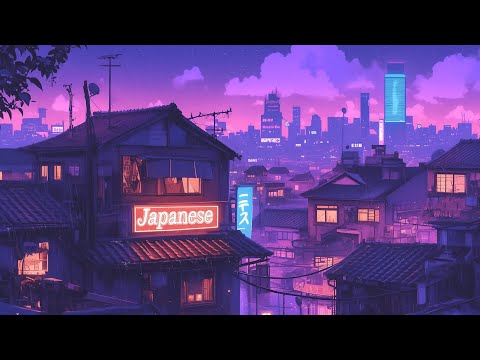 Lofi Hip Hop Beats 💾 Retro Vibes & 1980s & 90s Nostalgic Japanese Town Ambience 🌆 Lofi Rain Playlist