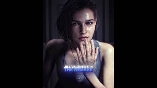 Jill Valentine ORIGINAL vs REMAKE ✨ [4K] | Resident Evil 3 #shorts