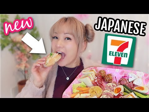 New Japanese 7 Eleven Taste Test! (Weird) Indoor Picnic Time