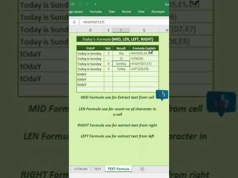 TEXT Formula (MID, LEN, LEFT, RIGHT, UPPER, LOWER, PROPER)