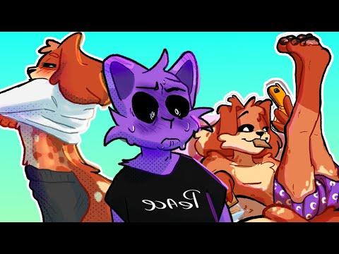 Catnap x Dogday Awkward Vibes | Poppy Playtime Chapter 4 Comic Dub