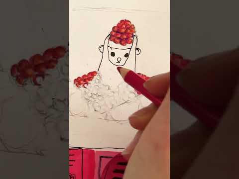 speedraw with me ❤️|| raspberry rat || #music #art #youngartist #drawing #trending #artist #cute