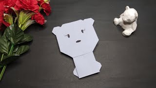 DIY Origami Bear Easy | Origami Animals | Paper Bear Tutorial