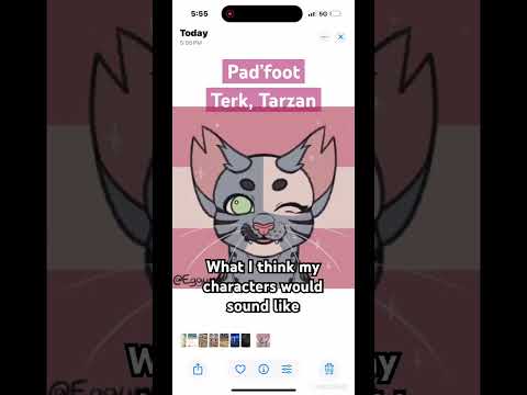 What I think my characters would sound like #fypシ゚viralシ_ #wariorcats ￼#disney