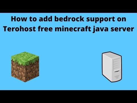 How to add bedrock support on terohost free 24/7 java minecraft server