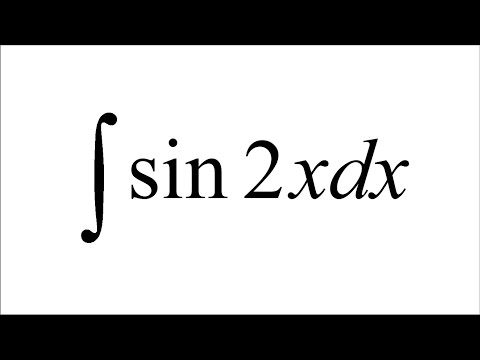 Integral of sin2x