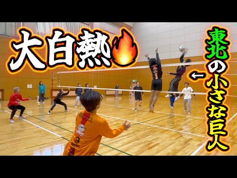 宮城の男女混合バレー大会で東北の小さな巨人と超激闘しました🔥