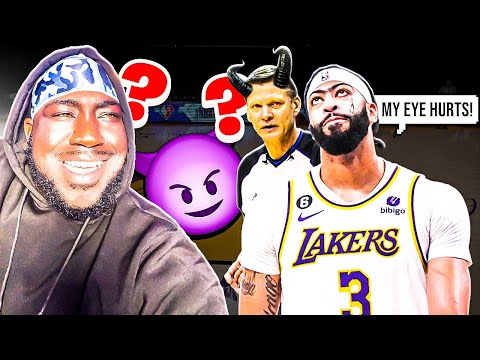 AD LOSE HIS EYE AGAINST THE WARRIORS!!! THE REFS CHEATED THE LAKERS AGAIN?