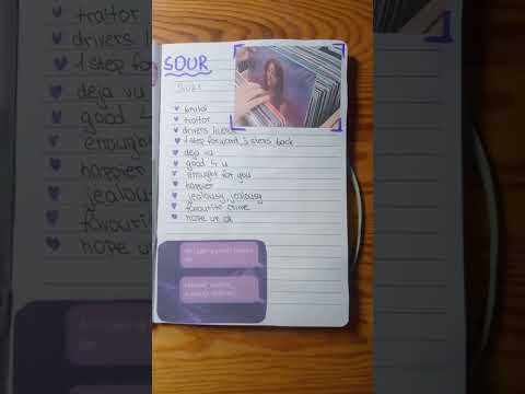 💜💜💜#aesthetic #diary #oliviarodrigo #sour #music #fyp #fypシ゚viral #shorys