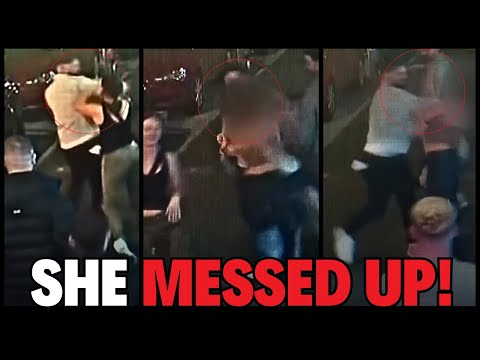 Woman PUNCHES Man TWICE Her Size… Then INSTANTLY REGRETS IT!