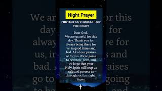 Night Prayer 🙏 #jesuslovesyou #faith #christianprayer #prayer #gospel #powerofprayer #thankujesus