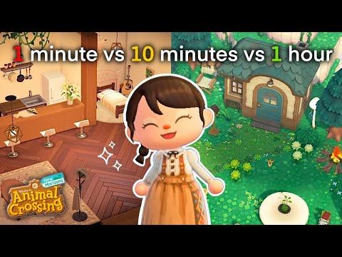 1 Minute vs 10 Minutes vs 1 Hour Homes in Happy Home Paradise