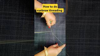 how to do eyebrow threading at home #eyebrowthreadingathome #diy  #trendingtips #eyebrowthreading