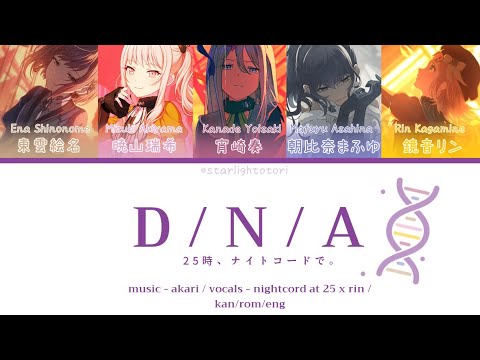 [FULL/GAME SIZE] D/N/A 25時、ナイトコードで。x 鏡音リン || kan/rom/eng color coded lyrics