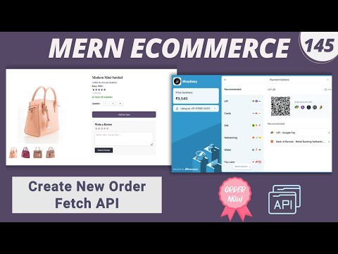 MERN Stack E-Commerce Project #145 : Creating a New Order with Fetch API & createAsyncThunk