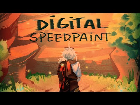 a friend's silent prayer | genshin impact speedpaint