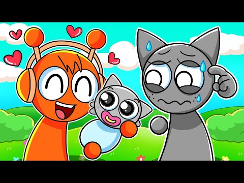 ORANGE x GRAY LOVE STORY?! Incredibox SprunkI Animation