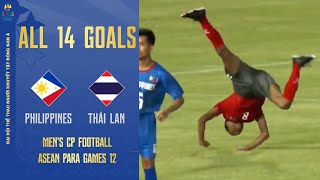 FULL HD | Philippines - Thailand | 13 goals of Thai player, scored in every way possible