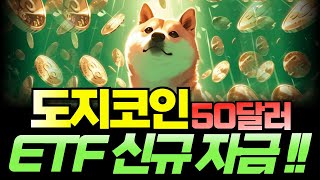[도지코인 DOGE] 예측 불허! 고래들이 파는데 더 올라간다! ETF에 대한 신규 자금 기대감 상승! 50달러 간다!