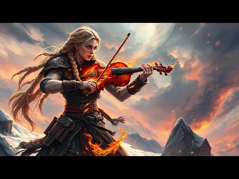 Violin x Viking Metal V – Epic Symphonic Battle Music Video 🎻⚡🔥 | Metal Sirens AI