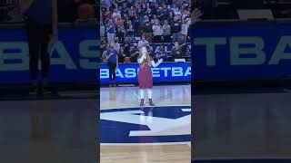Paige Northrup sings the National Anthem at Brigham Young University