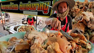 โคตรขายดี‼️ต้มแซ่บขาหมูรถเข็น จอดขายไม่กี่ชั่วโมงหมด!.ชุดละ100฿ คุ้มๆจุกๆลูกค้าประจำเพียบ