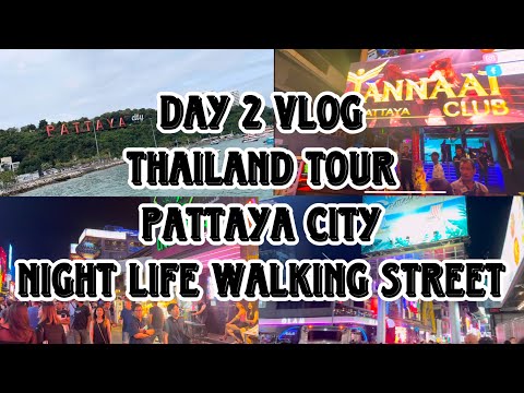Thailand Tour Pattaya Day 2 Vlog || Coral Island Tour || Walking Street Night Life