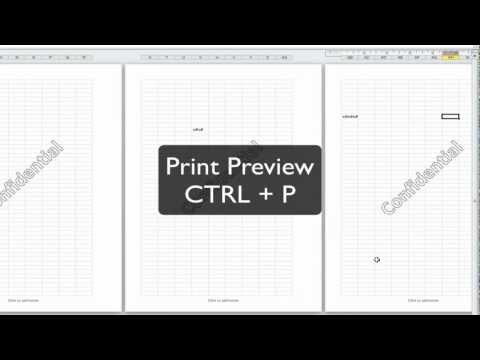 Excel Tip: Watermarks in Excel 2010 when you're printing more than one page