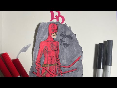 Daredevil Drawing - Comic Book Appearance #Daredevil #Art