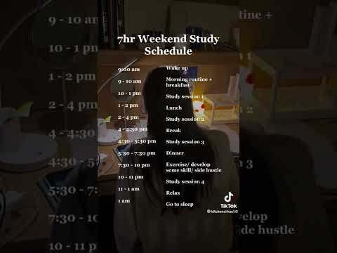Study Schedule #studymotivation #studyschedule #