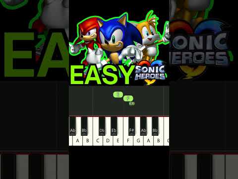 Sonic Heroes EASY piano tutorial - Hang castle