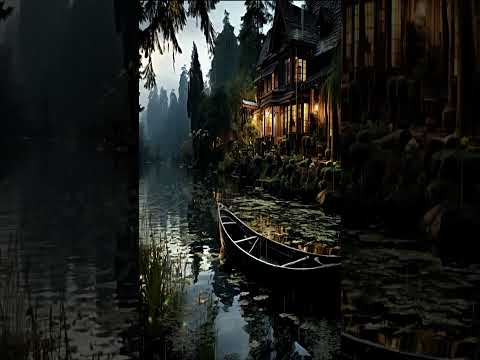 폭우가 내리는 저녁 빗소리 들으면 마음이 차분해집니다. #sleep #rain #calm
