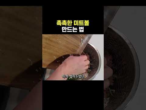 겉바속촉 미트볼 만들기 #cooking