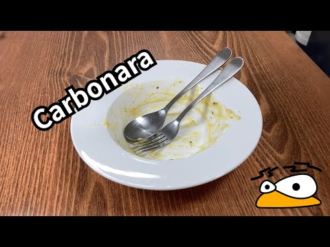 I'm hungry, so let's eat carbonara 까르보나라 Easy recipes