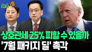[뉴스쏙] 한미 '관세협상' 본격 착수…방위비는 따로 협상 ㅣ 7월8일까지 투자협력, 환율 등 분야 다층협의 / 연합뉴스TV (YonhapnewsTV)