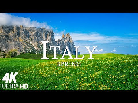 Explore Italy in Spring: Stunning Scenery & Scenic Relaxation Film with Calming Music - 4K Video