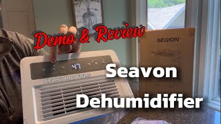 Seavon dehumidifier - demo & review - 1500 square feet, continuous or tank modes