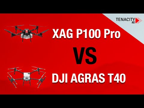 XAG P100 Pro Efficiency Comparison With DJI AGRAS T40