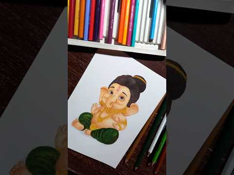 Drawing of ganesh🙏🎨|Load Ganesh 🥰|#shorts #art #drawing #ganesh