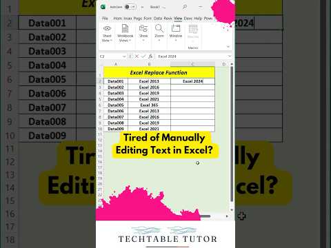 Instantly Replace Text with Just ONE Formula! 🔥 #excelshorts #excel