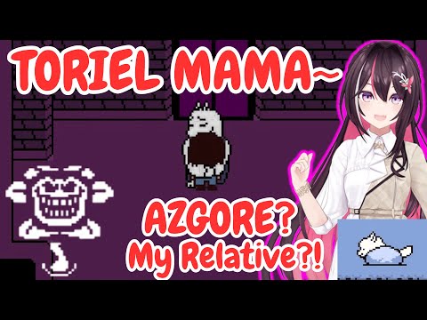 AZKi’s First RPG – Reactions to Flowey, Greater Dog, and Asgore [Undertale]