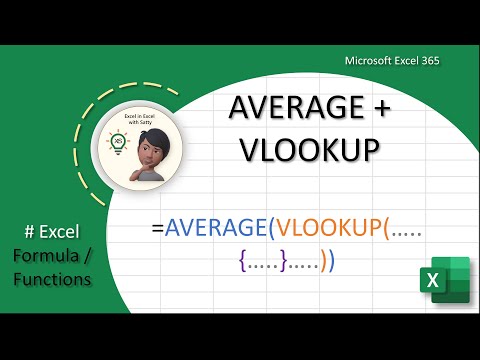 Excel: AVERAGE & VLOOKUP Power Combo! Find & Average Data Like a Pro (Tutorial)