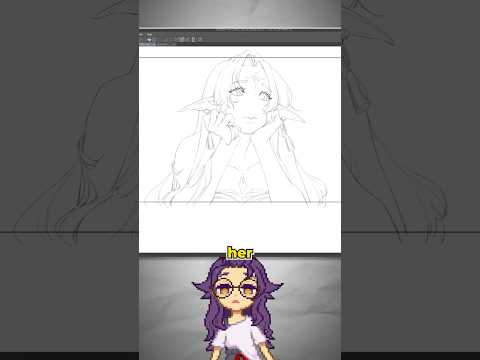 How I draw faces: part 4 (lineart)