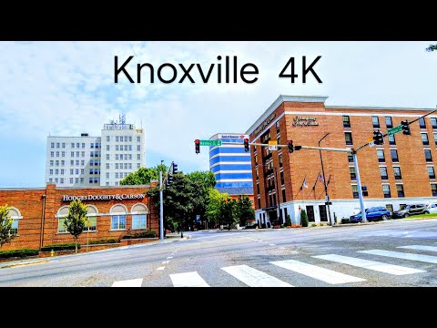Knoxville, TN, USA | Driving Tour Downtown | 4K